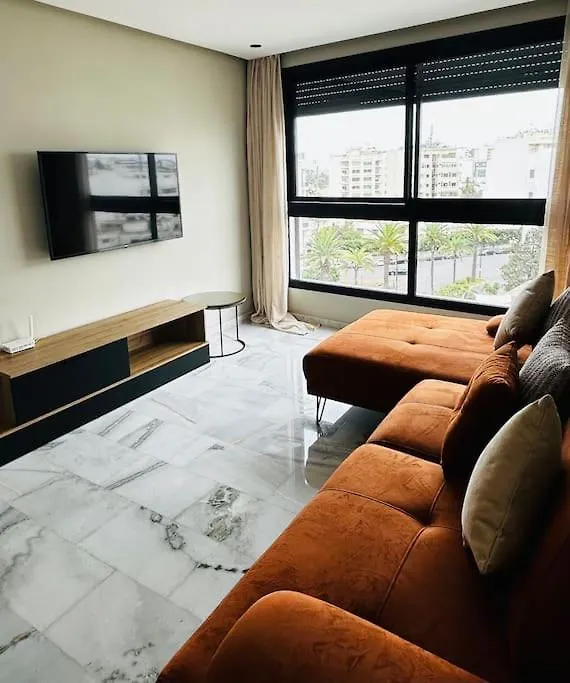 アパート Sublime Appartement Maarif Terrasse Parking カサブランカ
